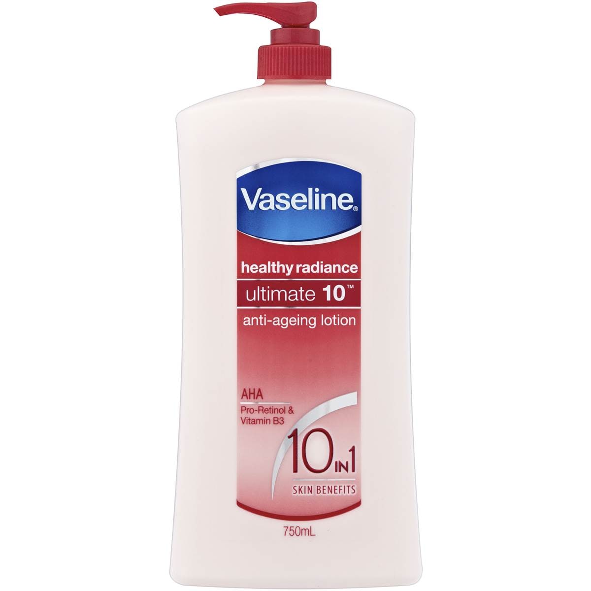 Vaseline Ultimate 10 Anti Ageing Body Lotion Healthy Radiance 750ml