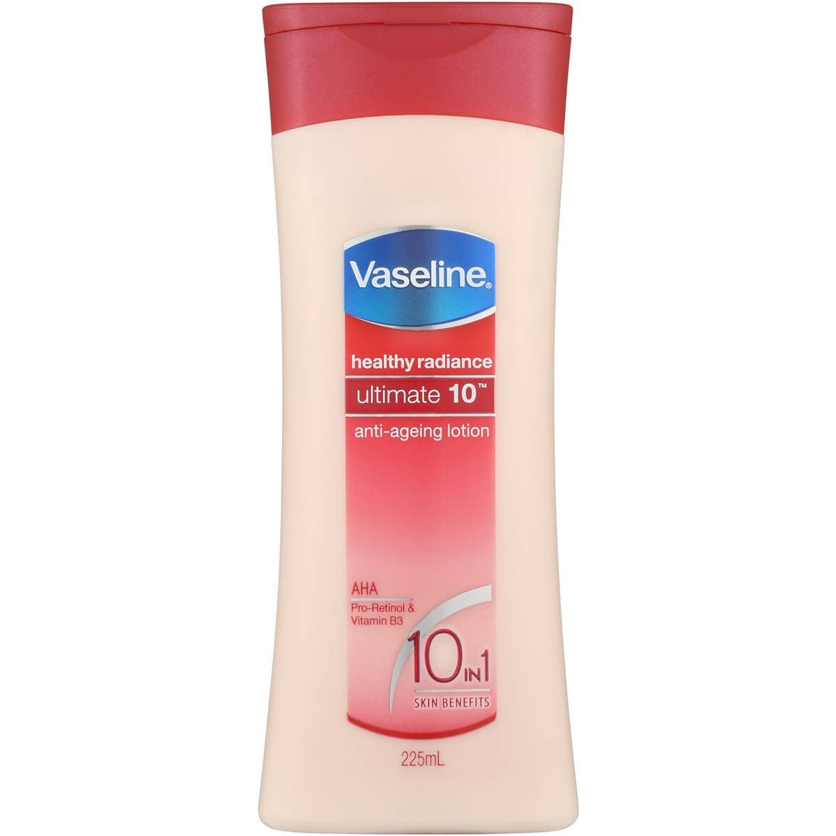 Vaseline Ultimate 10 Anti Ageing Body Lotion Healthy Radiance 225ml