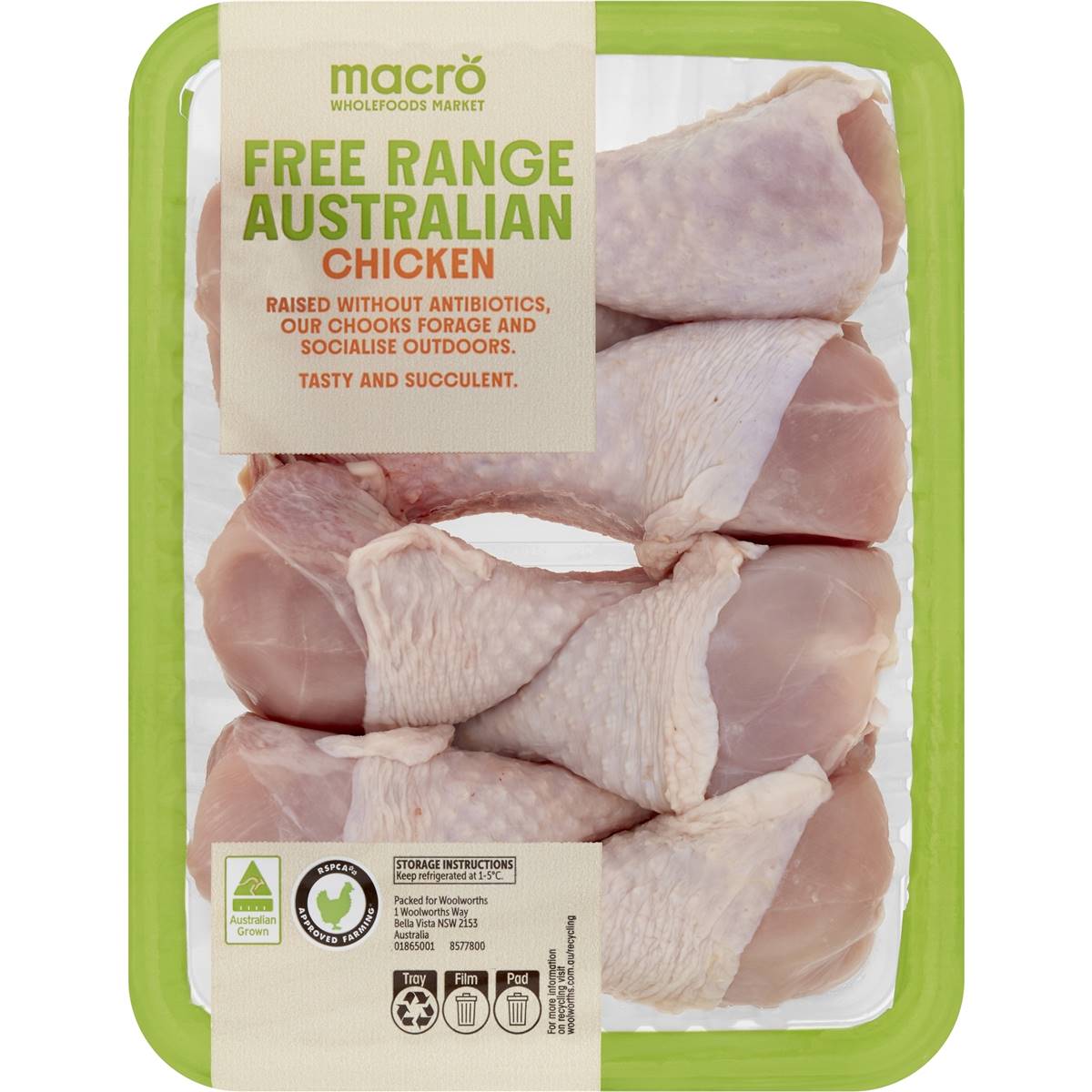 Marketside Antibiotic-Free Chicken Drumsticks, 20 G Protein