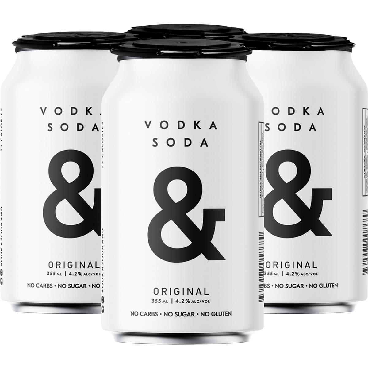 & Vodka Soda 355ml Woolworths