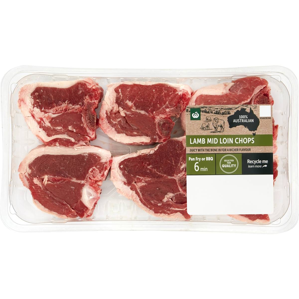Woolworths Lamb Midloins 3 6 Pieces 450g 800g Woolworths