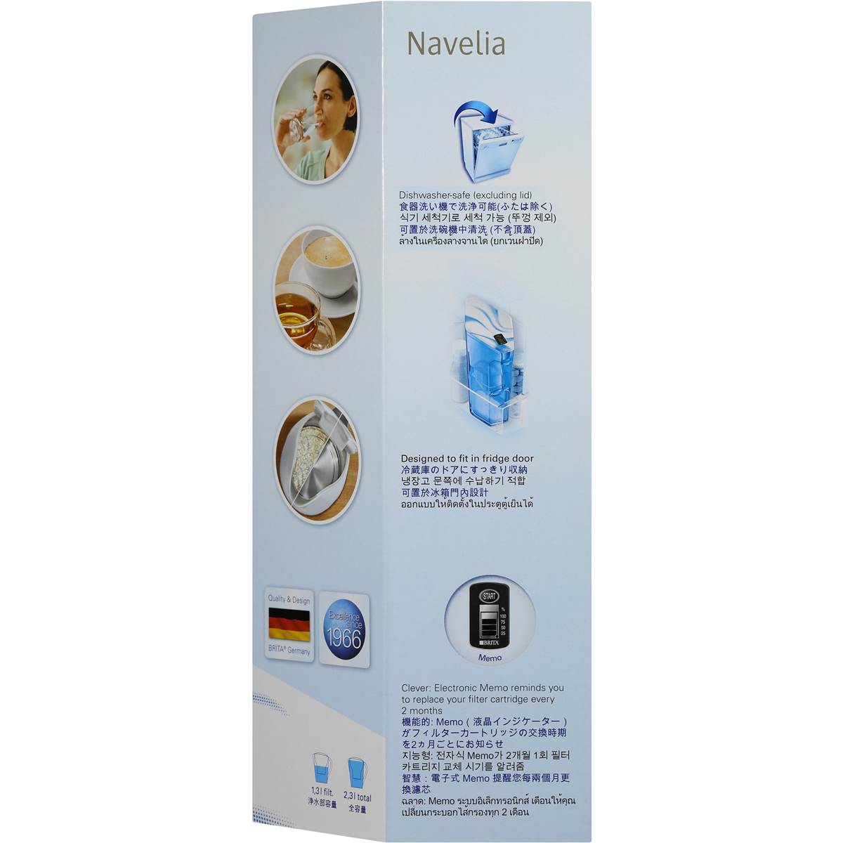 Brita Water Filter Navelia Jug Cool Cruiser Blue Each Woolworths