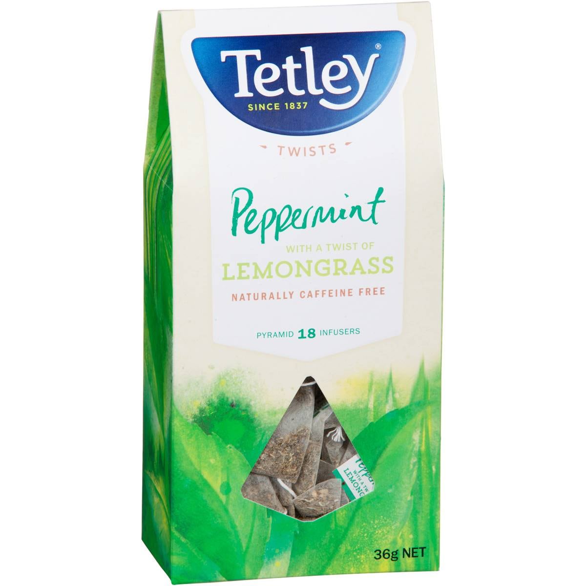 Tetley Peppermint Pyramid Tea 18 Pack 36g Woolworths