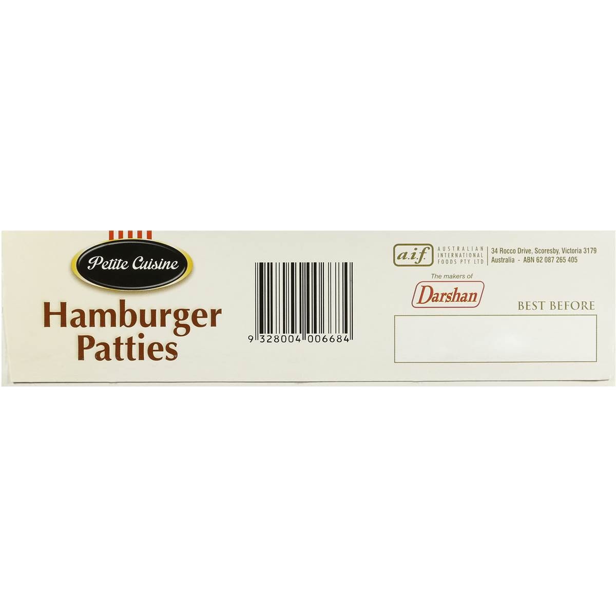 Petite Cuisine Hamburger Patties 20pk 1kg Woolworths