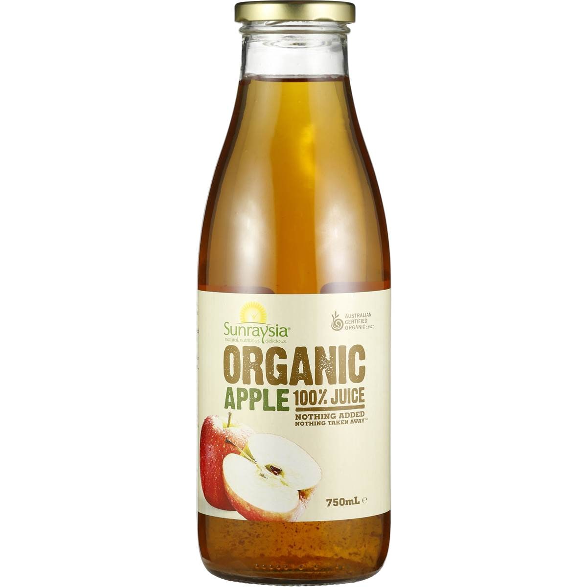 Sunraysia Organic Apple Juice 750ml Woolworths