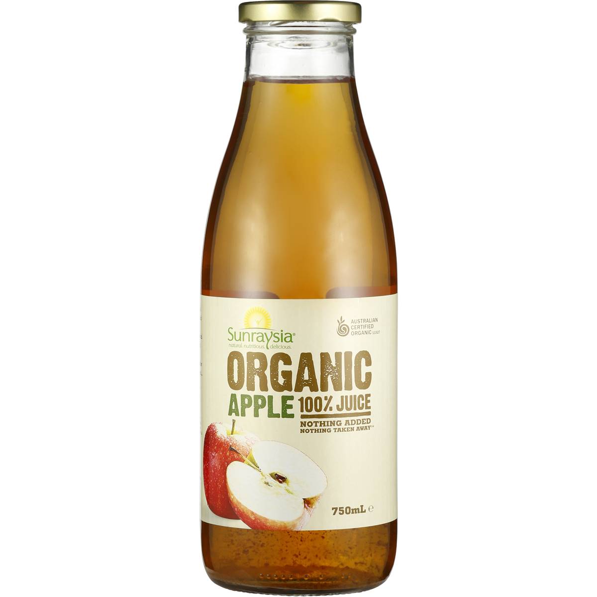 Sunraysia Organic Apple Juice 750ml | Woolworths