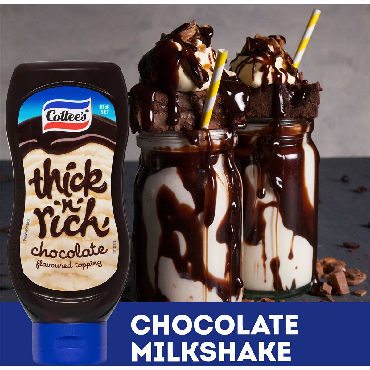 Cottee's Thick 'n' Rich Chocolate Sauce Ice Cream Topping 615g Woolworths