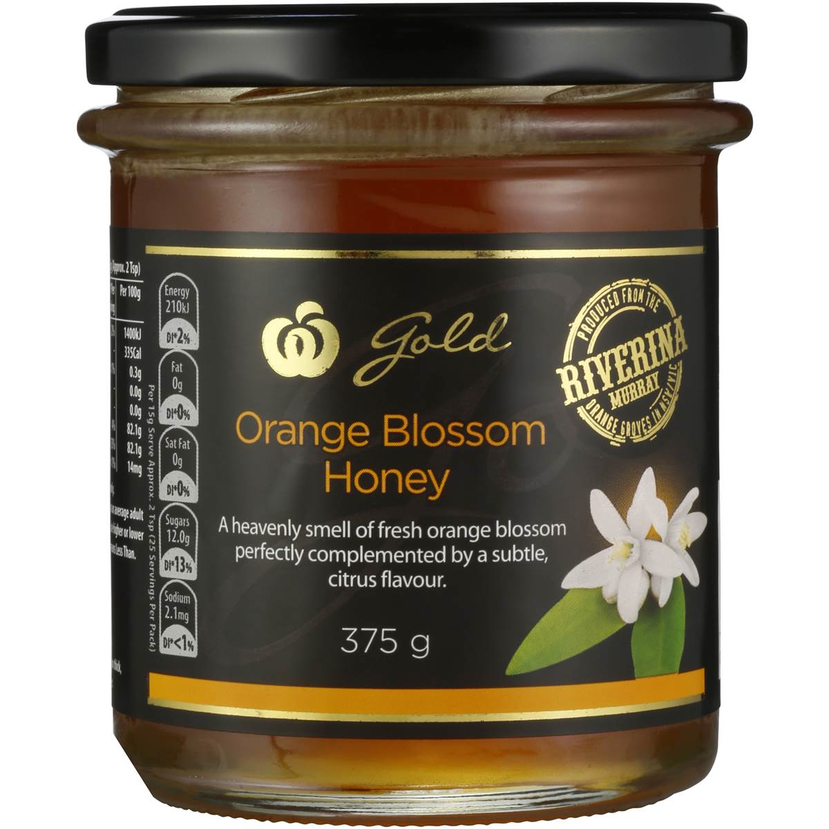 Woolworths Gold Orange Blossom Honey 375g | Woolworths