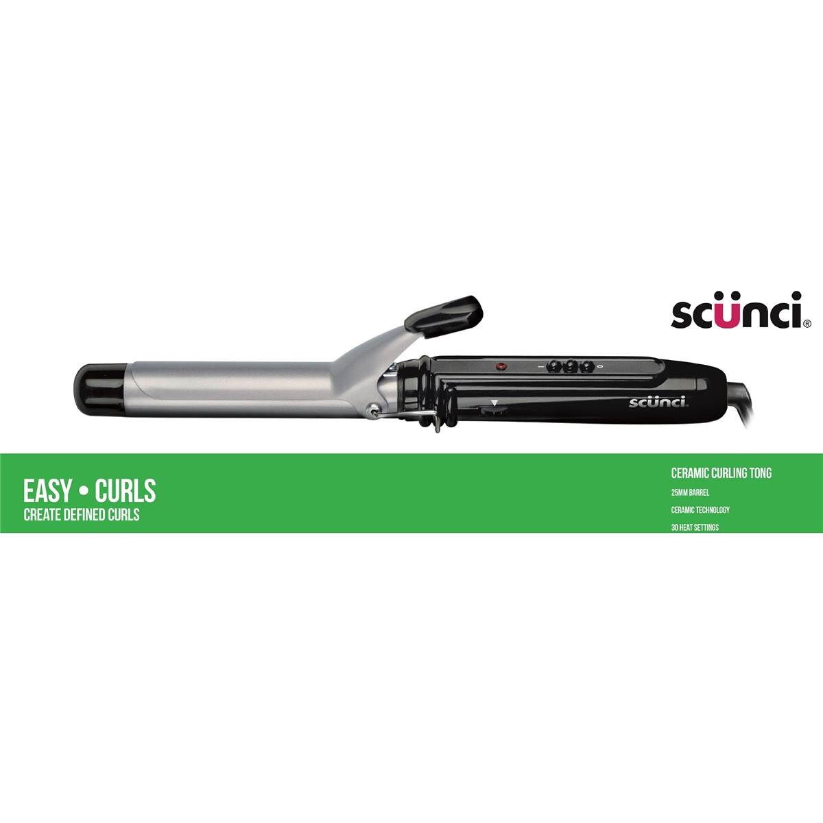Scunci Appliance Defined Curls Curling Tong Each Woolworths