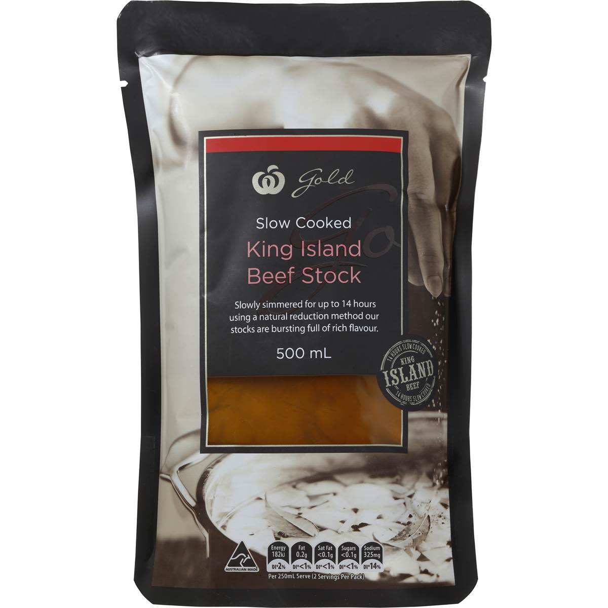Woolworths Gold Beef King Island Stock 500ml Woolworths