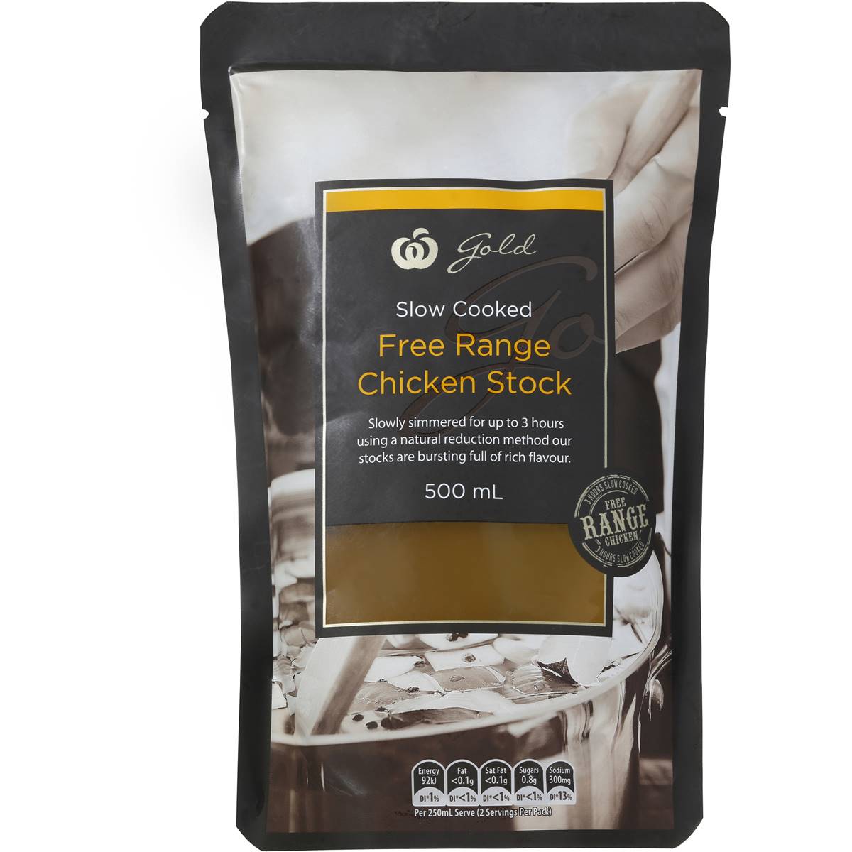 Woolworths Gold Chicken Stock Free Range 500ml Woolworths