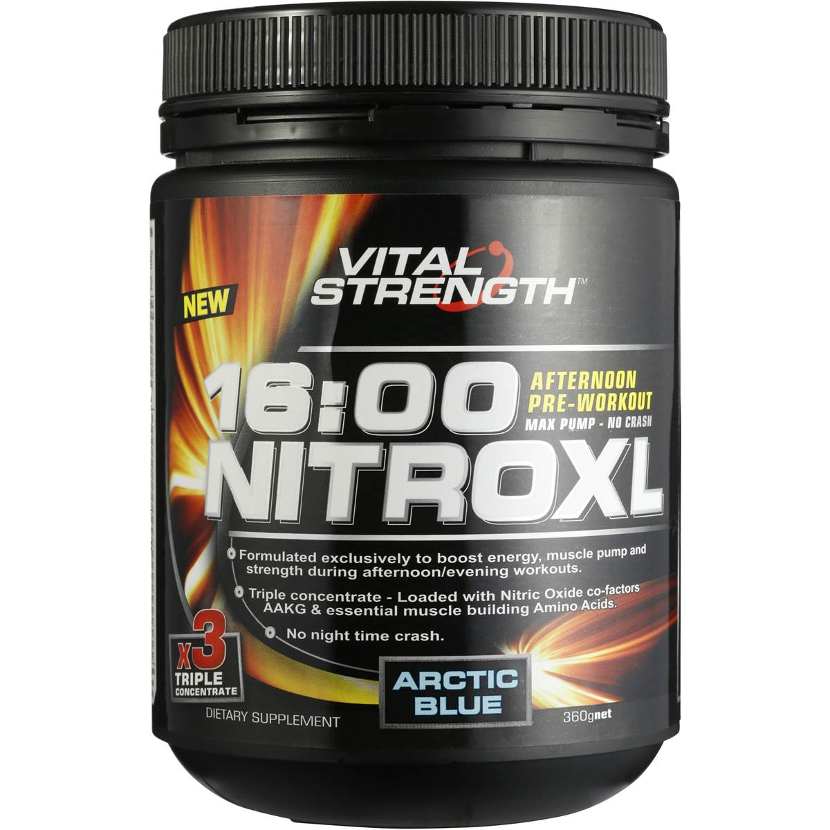 Vital Strength Nitroxl Pre Workout 360g Woolworths