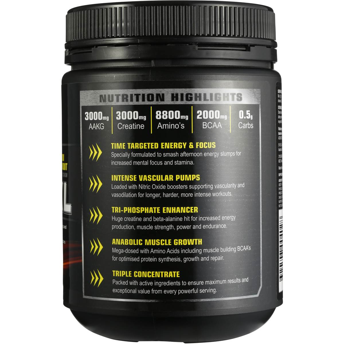 Vital Strength Nitroxl Pre Workout 360g Woolworths