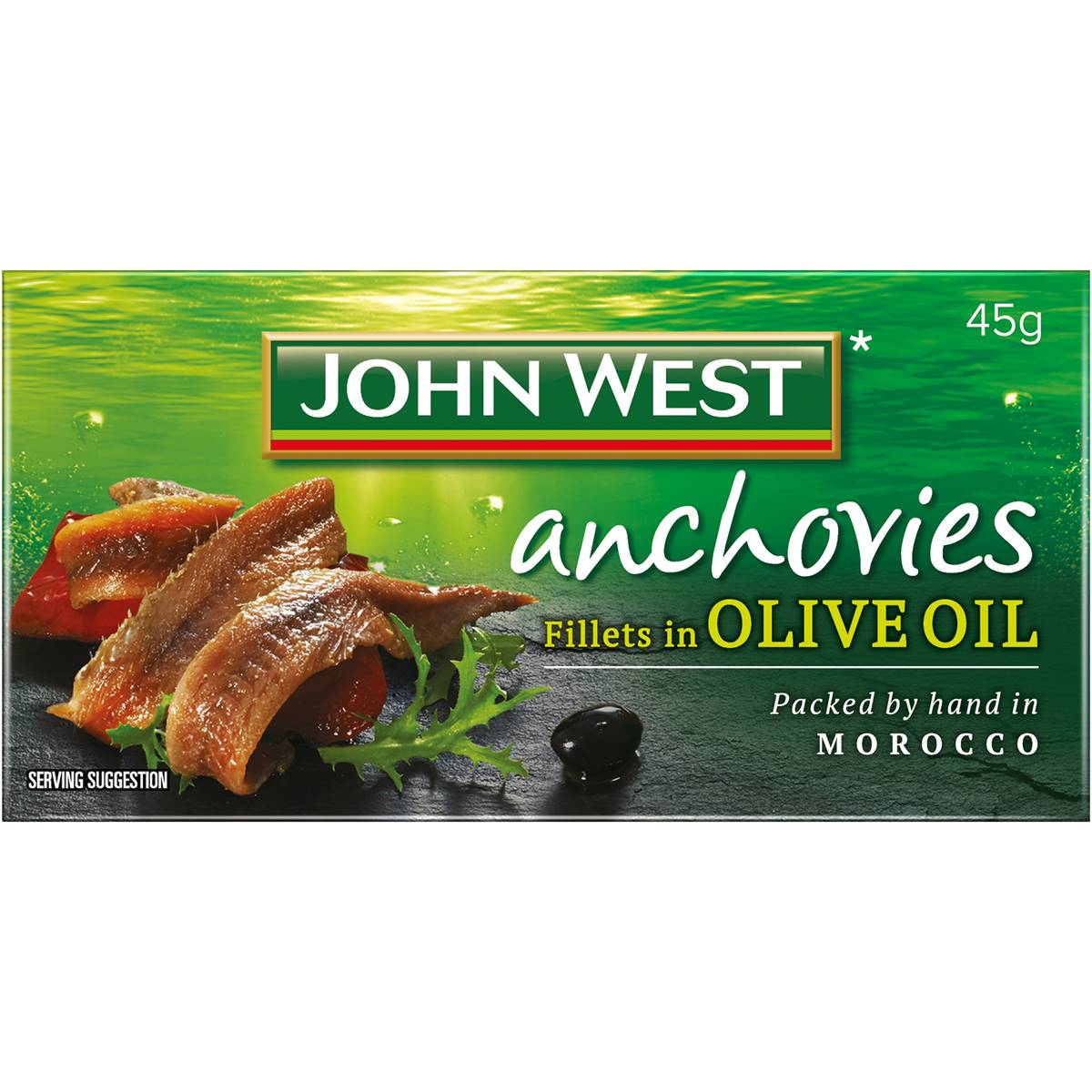 John West Anchovy Fillets In Olive Oil 45g Woolworths
