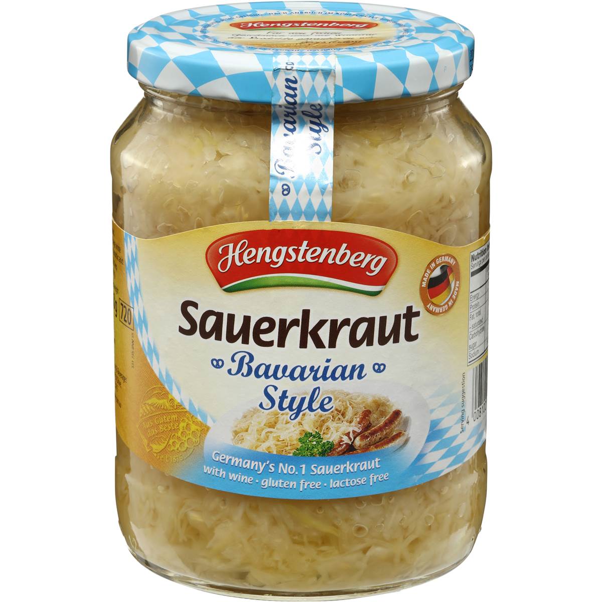 Hengstenberg Bavarian Sauerkraut 680g | Woolworths