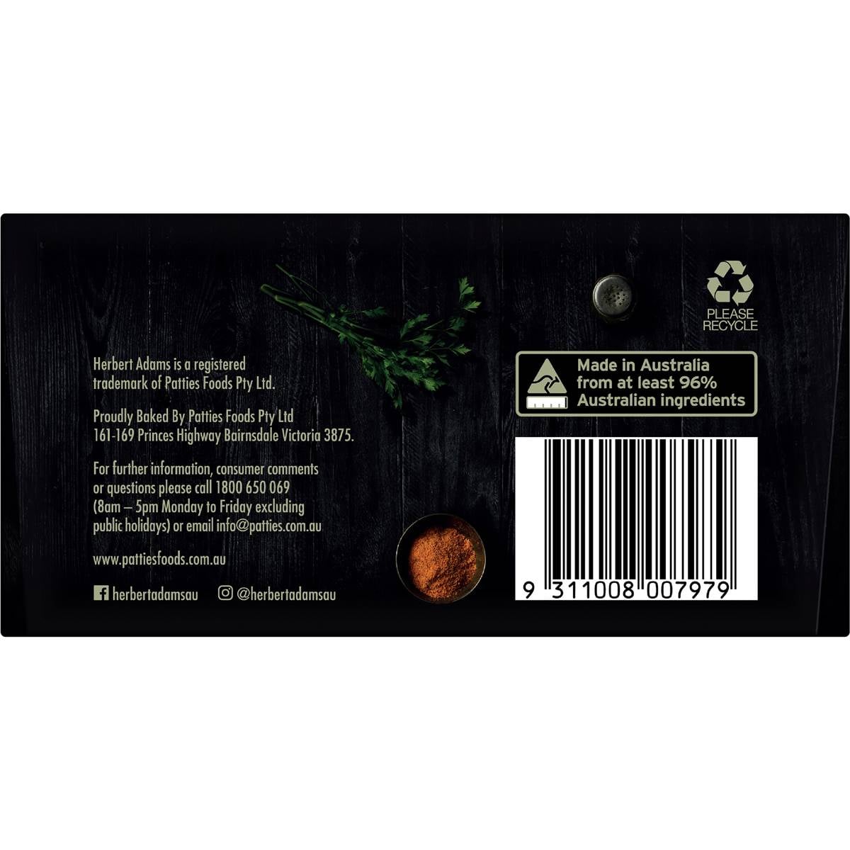 Herbert Adams Sausage Rolls King Island Beef Frozen 12 Pack Woolworths