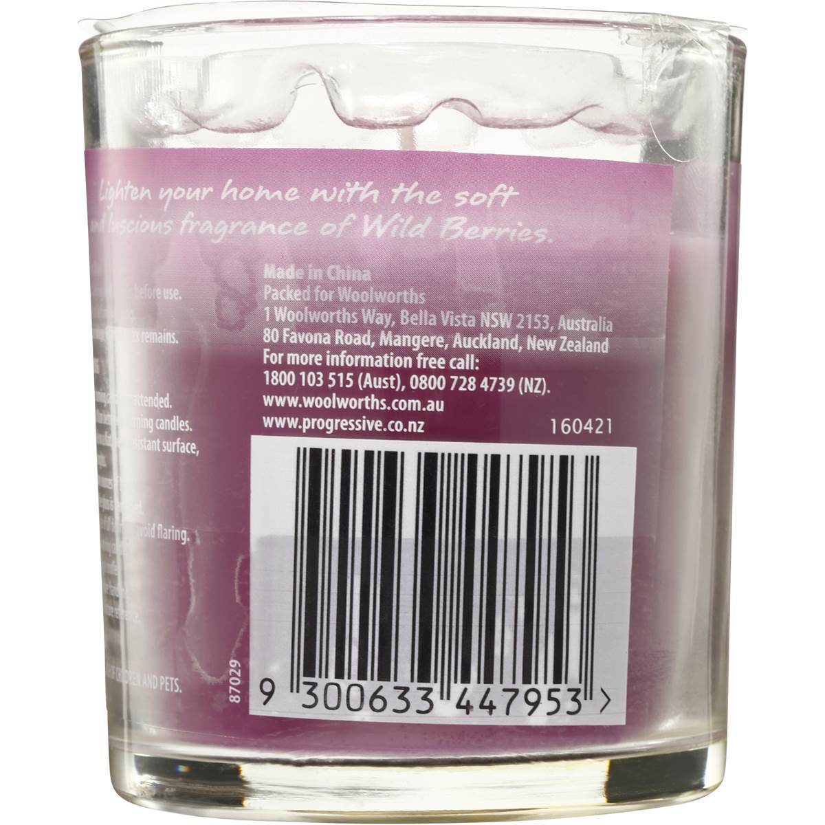 Woolworths Candle Berries Fragrance Each Woolworths