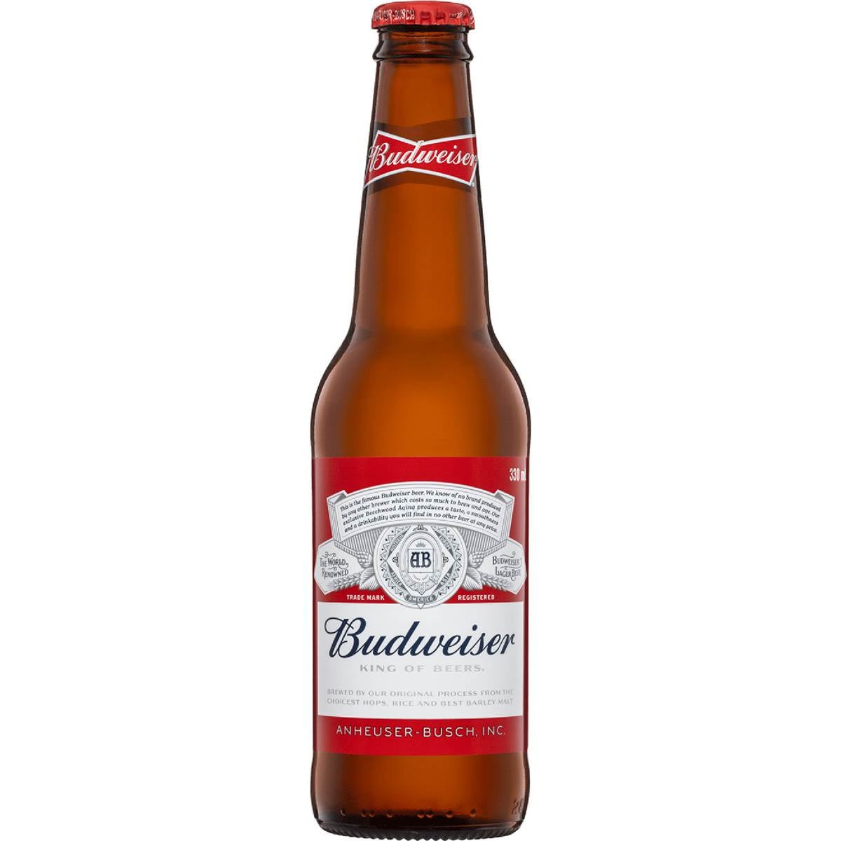 Budweiser Beer Bottle 330ml Woolworths