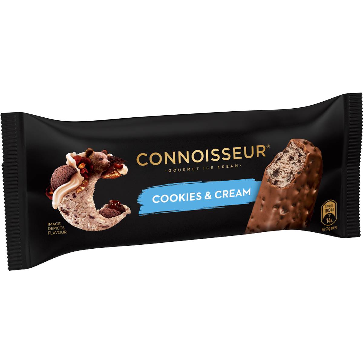 Connoisseur Ice Cream Cookies & Cream Stick