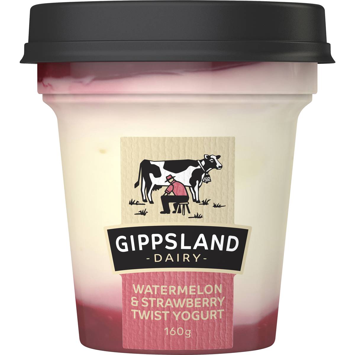 Gippsland Dairy Watermelon & Strawberry Twist Yoghurt 160g | Woolworths