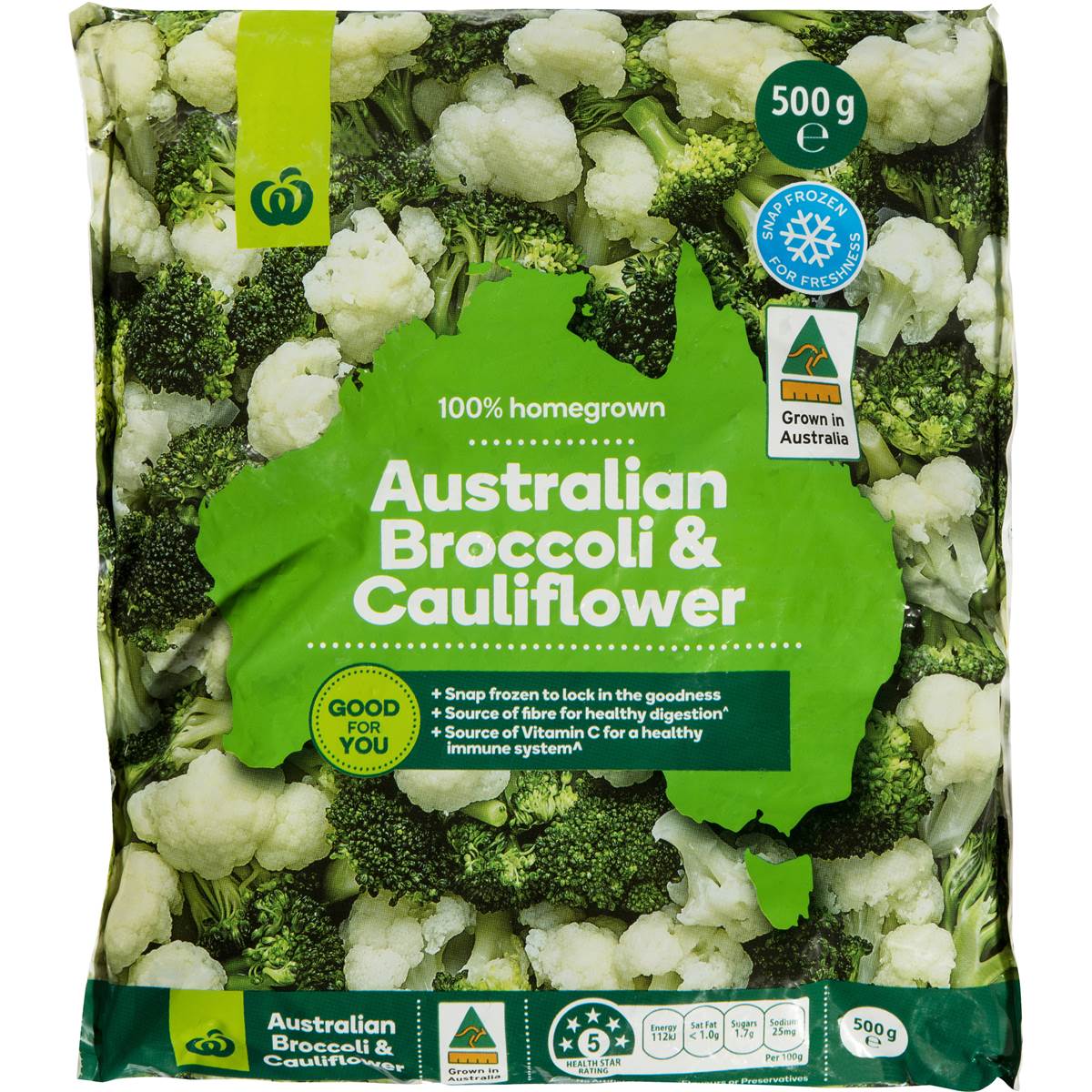 Woolworths Broccoli & Cauliflower 500g Woolworths