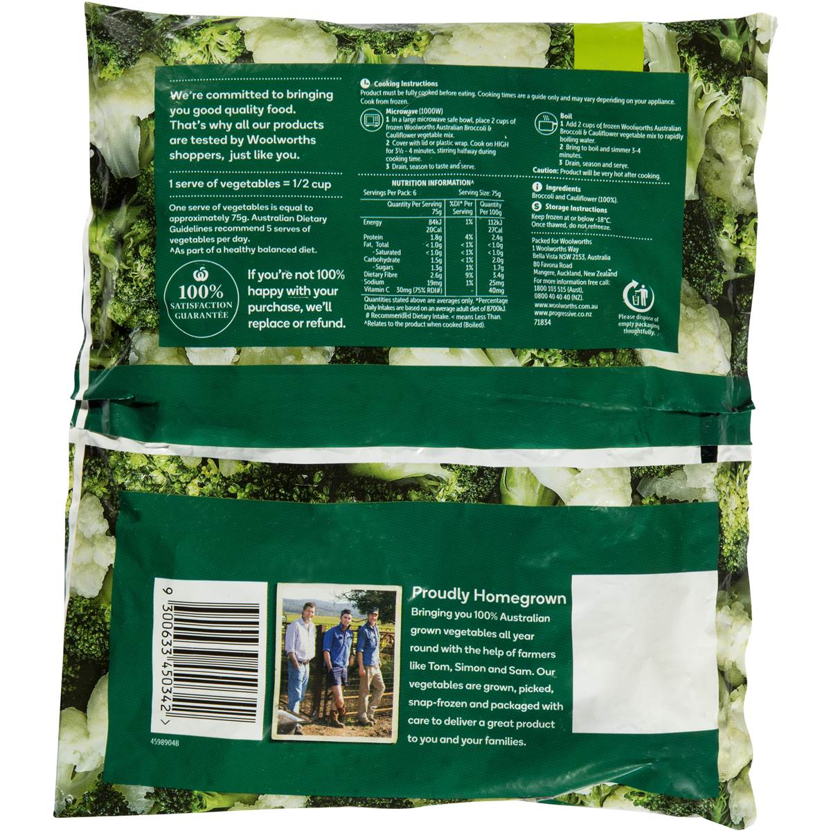 Woolworths Broccoli & Cauliflower 500g Woolworths