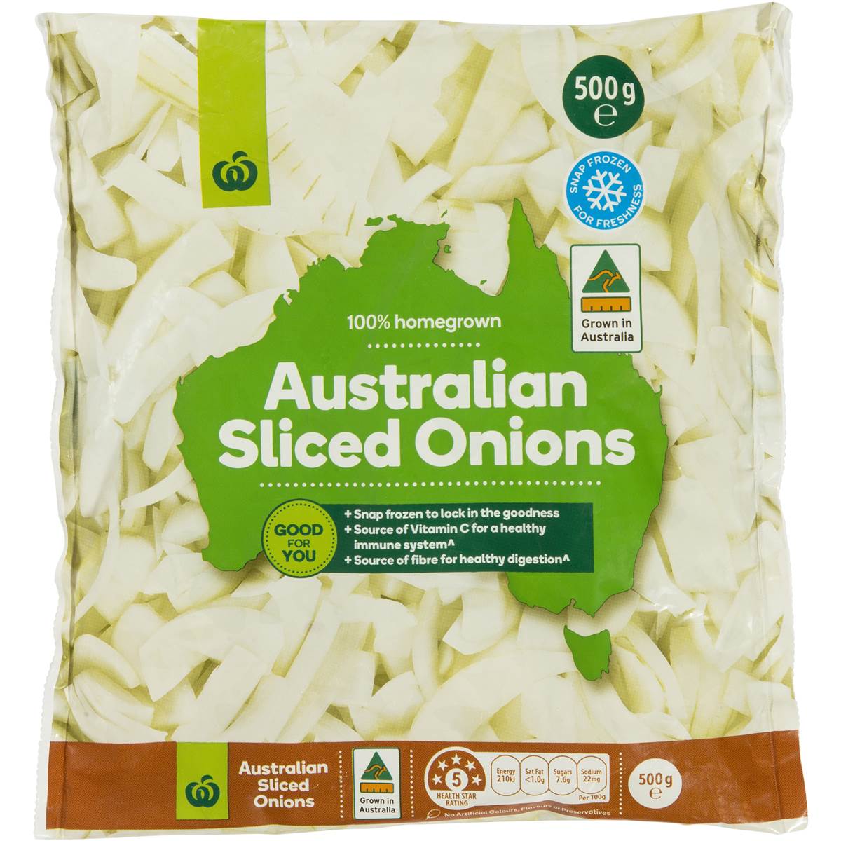 Woolworths Select Onions Sliced 500g Woolworths