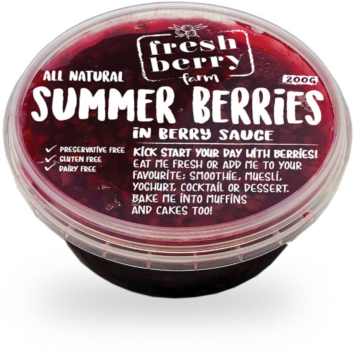 Fresh Berry Farm Berry Sauce Summer Berries
