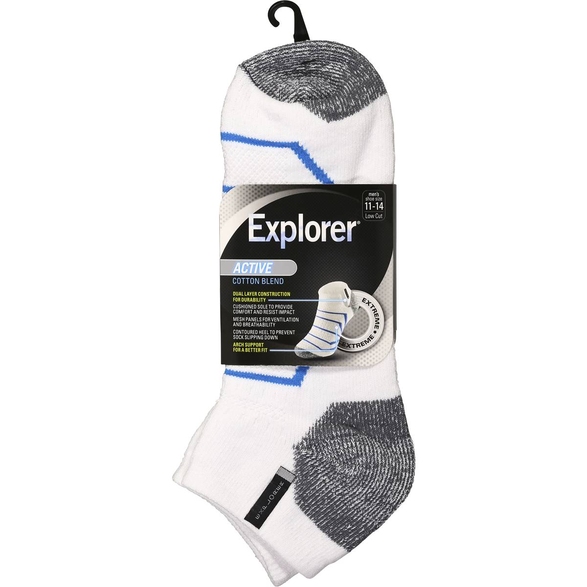 Bonds Explorer Socks Mens Active Trainer Size 610 Each Woolworths