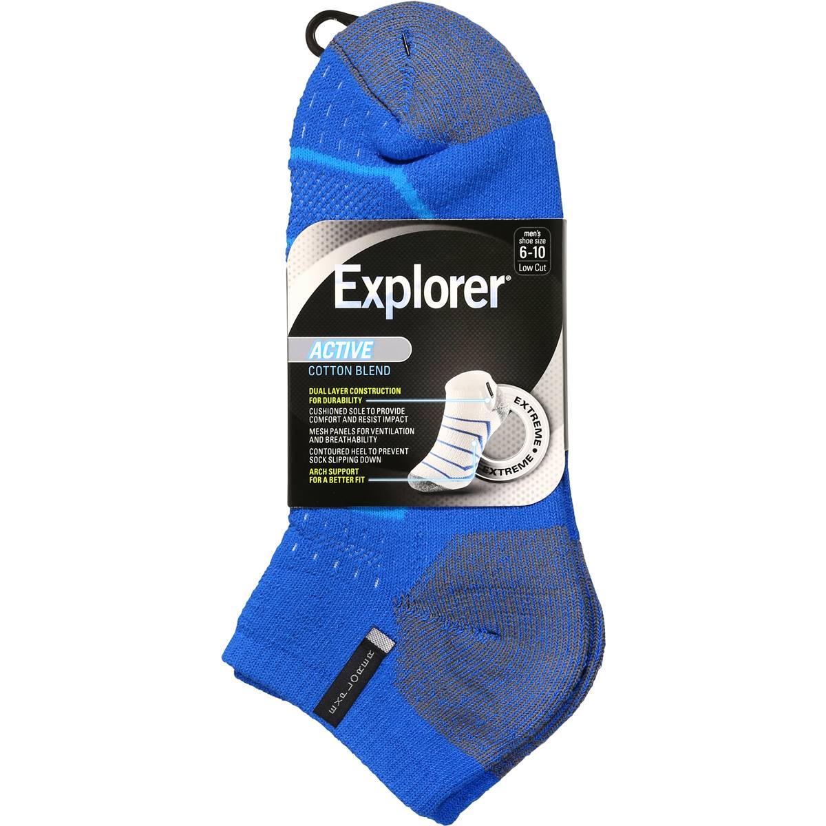 Bonds Explorer Socks Mens Sport Lowcut 610 Each Woolworths