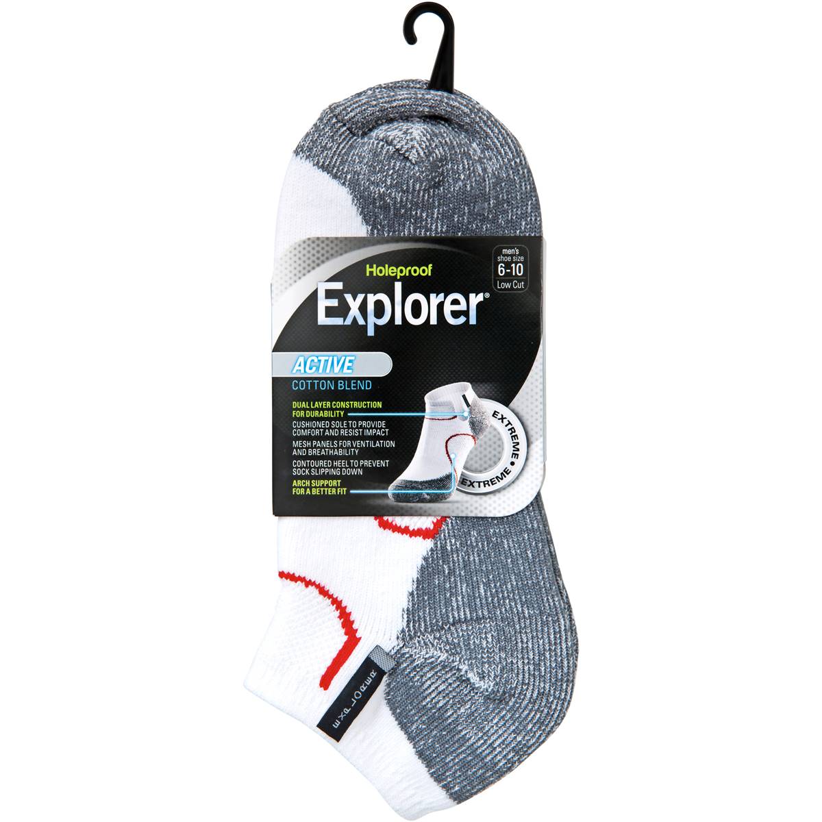 Bonds Explorer Socks Mens Sport Lowcut 610 Each Woolworths