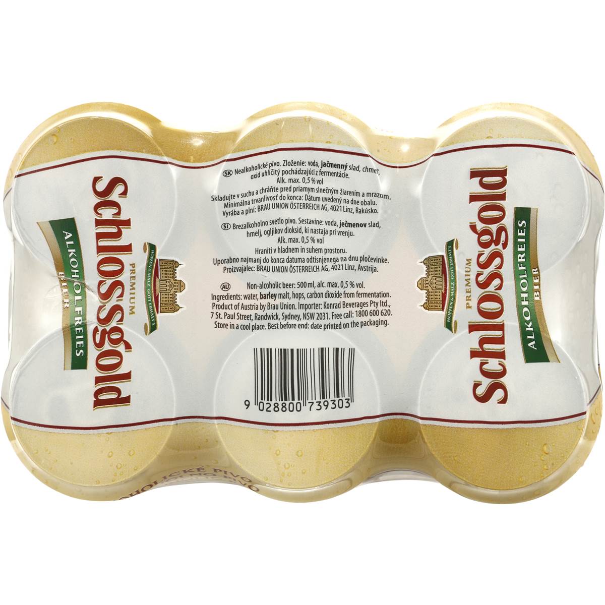 Schlossgold Non Alcoholic Beer Beer 6x500ml Woolworths