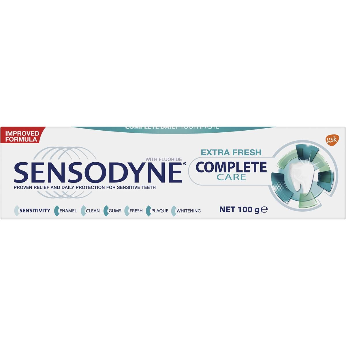 Sensodyne Sensitive Teeth Pain Complete Care Extra Fresh Toothpaste ...