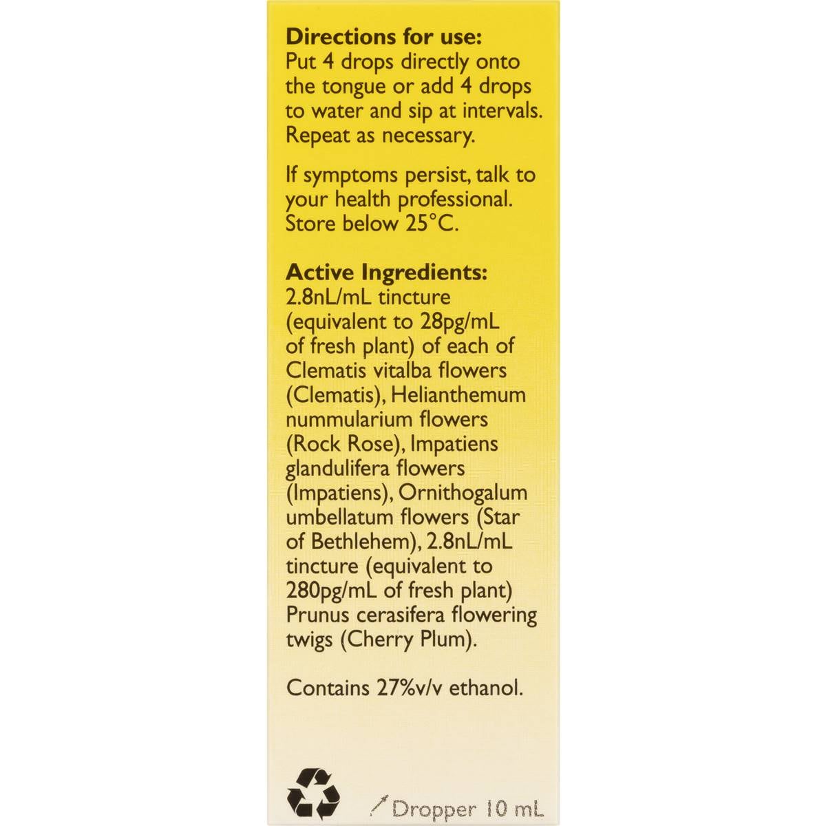 Rescue Remedy Liquid Drops 10ml Woolworths