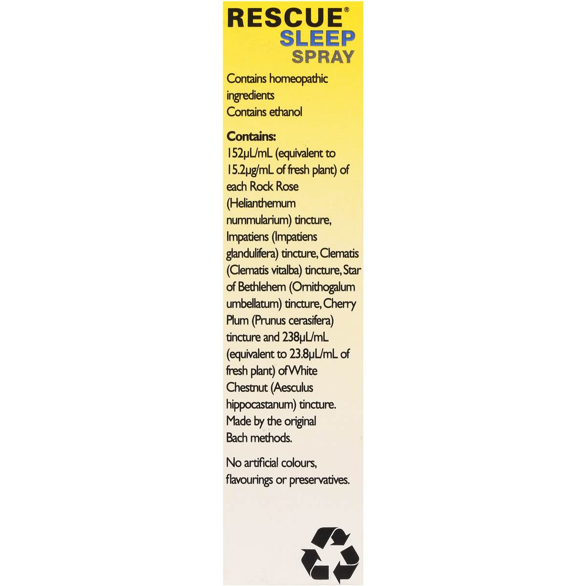 Rescue Remedy Sleep Liquid Spray 20ml Woolworths