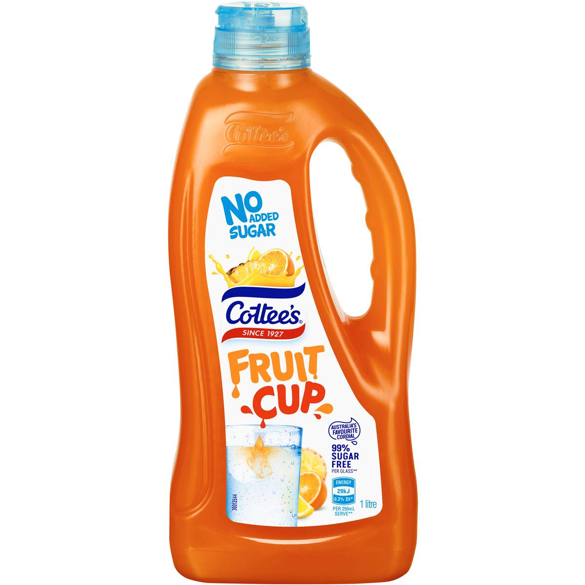 Cottee's No Sugar Added Cordial Fruit Cup Cordial Bottle 1l Woolworths