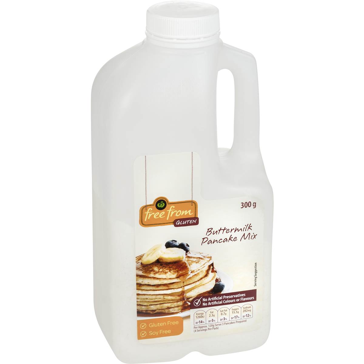 Woolworths Free From Gluten Pancake Mix Buttermilk 300g Woolworths