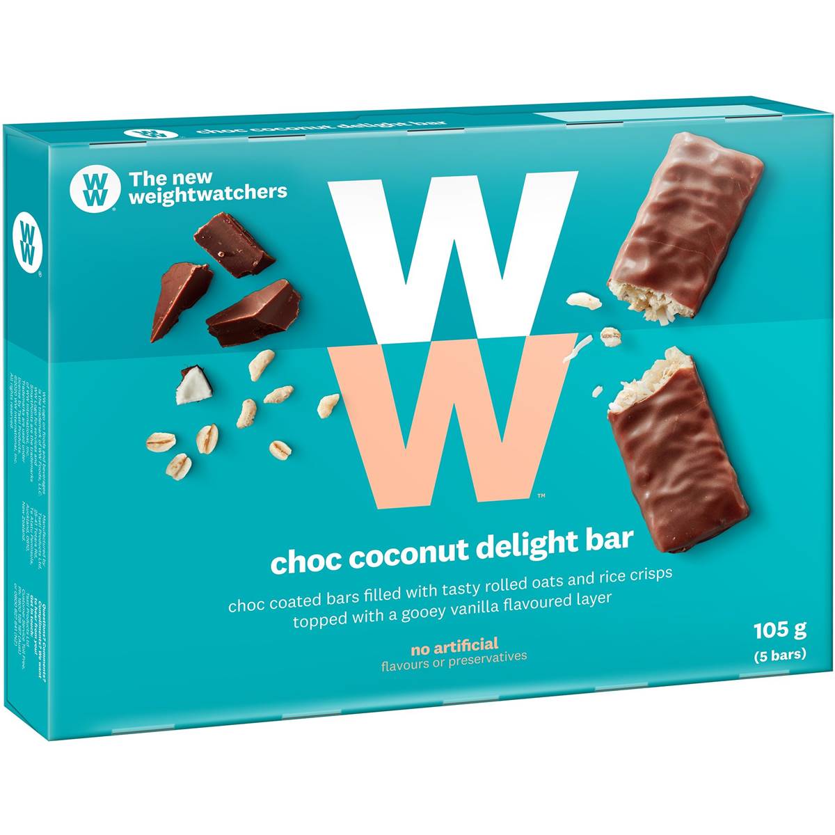 Weight Watchers Coconut Delight Bars 5 Pack Woolworths