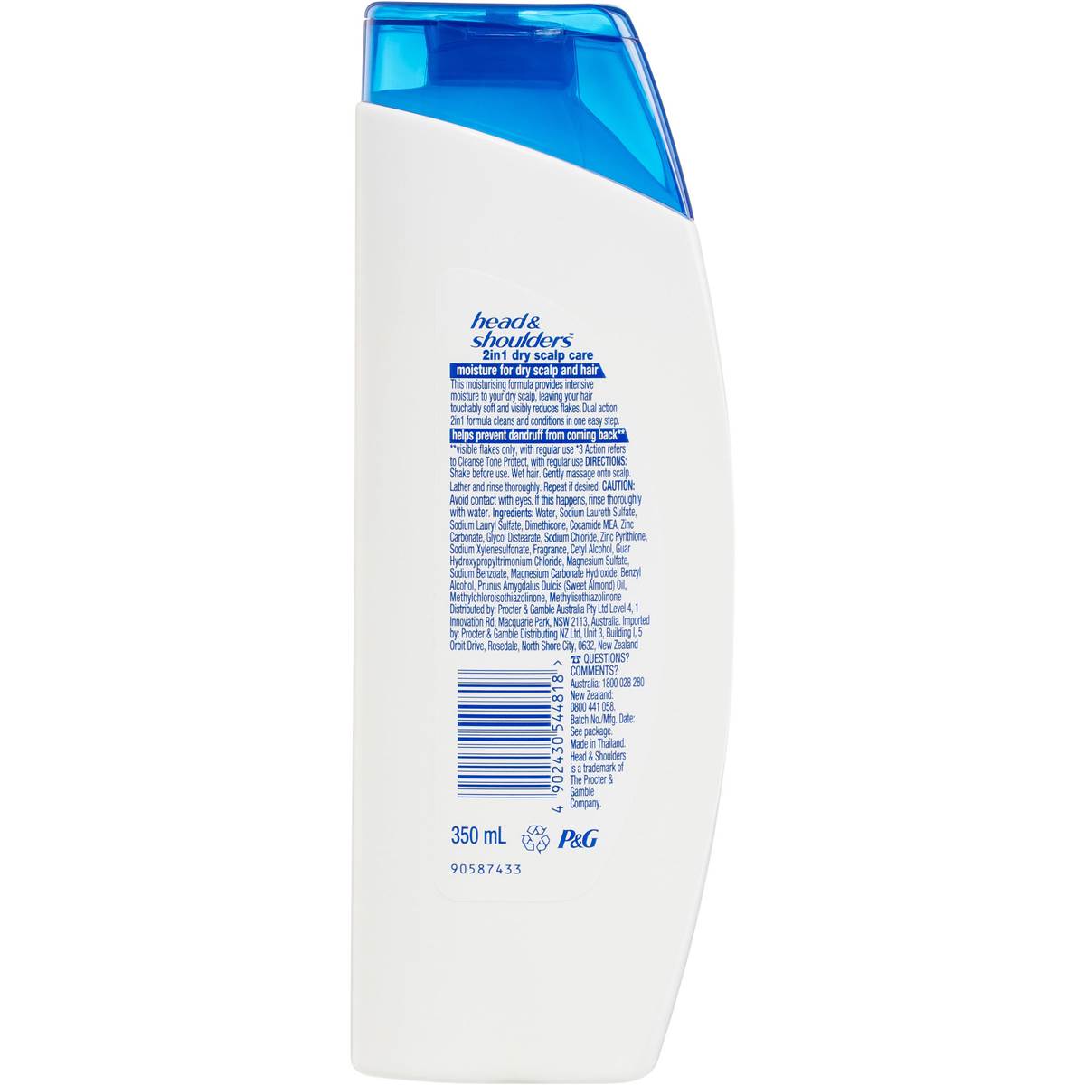 Head And Shoulders 2in1 Dry Scalp Care Almond Oil Dandruff Shampoo And Conditioner 350ml Woolworths