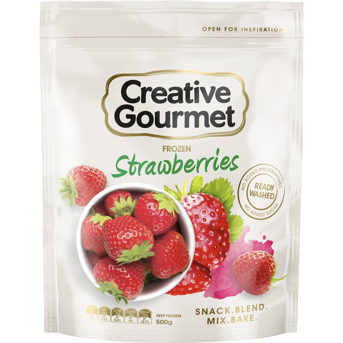 Creative Gourmet Fruit Strawberries 500g | Woolworths