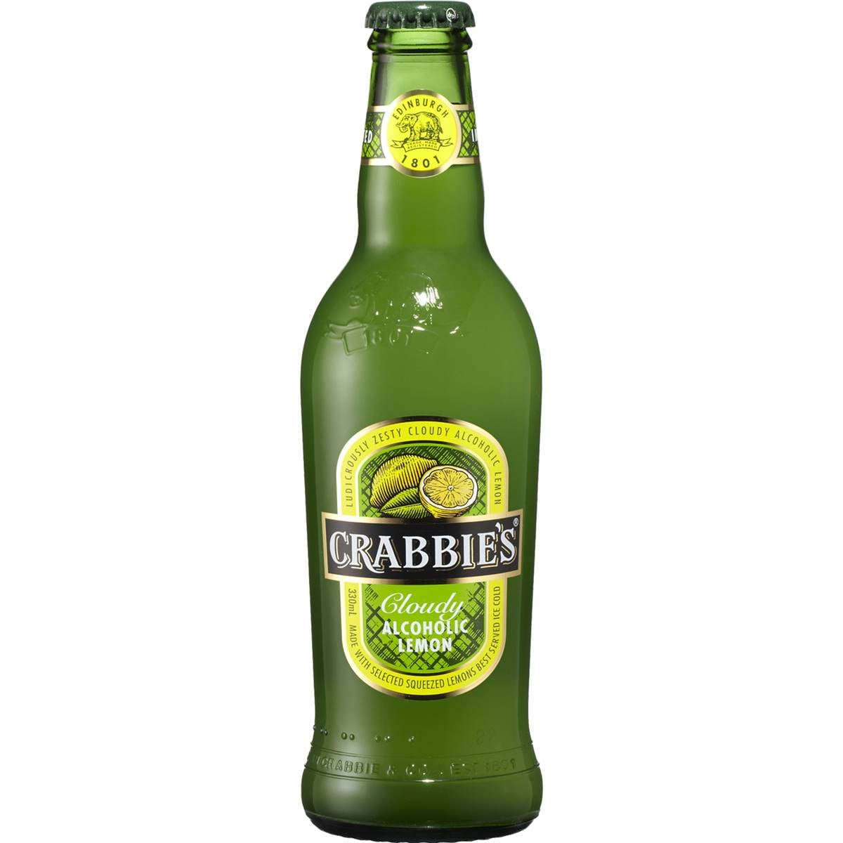 Crabbie's Cloudy Alcoholic Lemon Bottle 330ml Single Woolworths