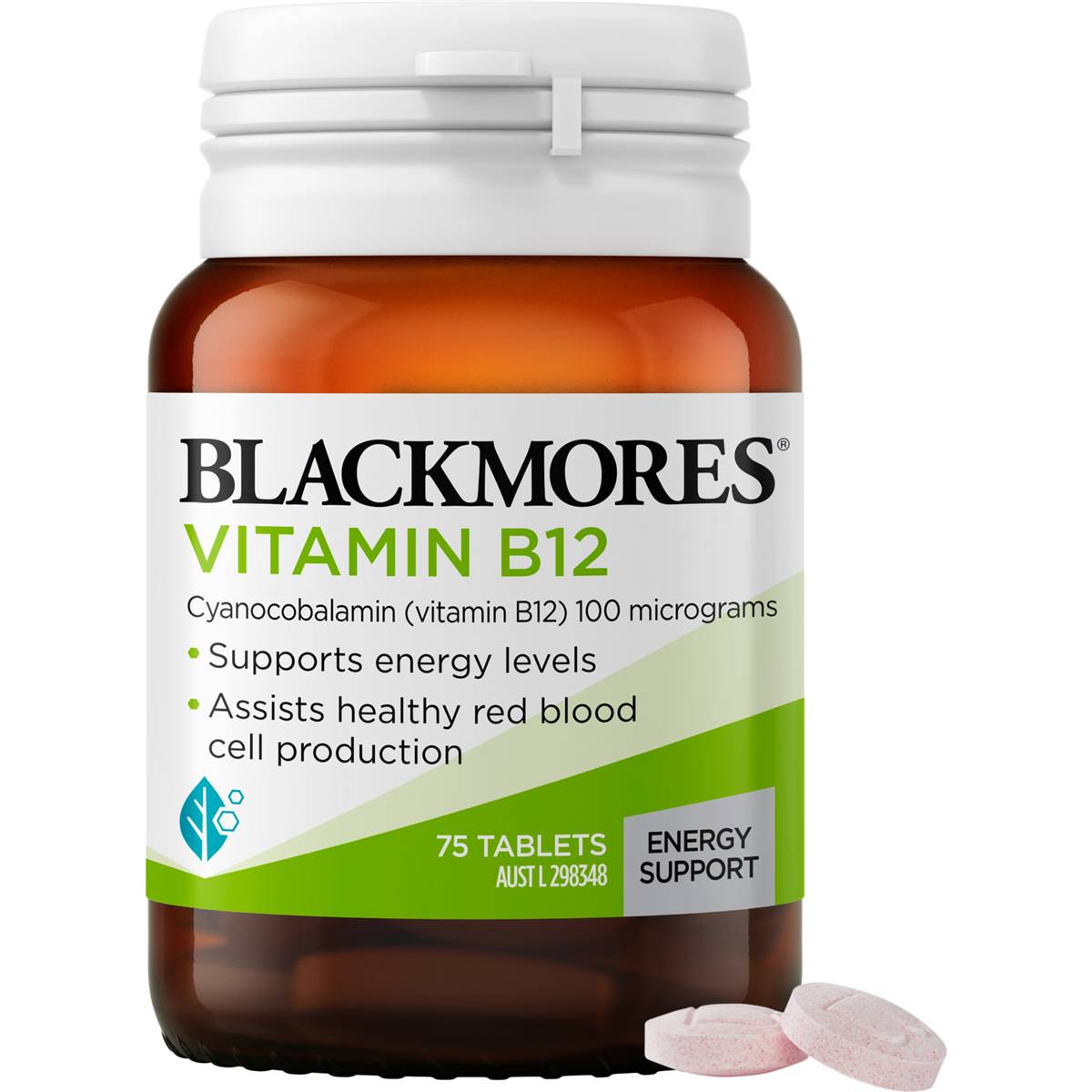 Blackmores Vitamin B12 Energy Support Tablets 75 Pack Woolworths