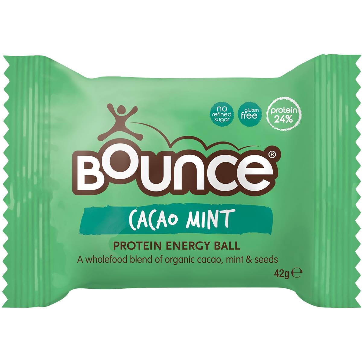 Bounce Natural Energy Ball Cacao, Mint & Protein Ball 42g Woolworths