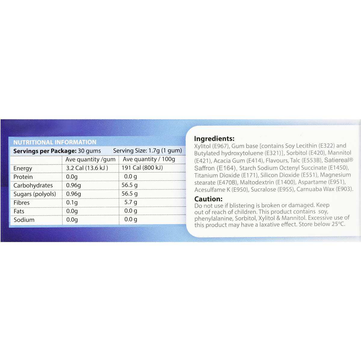 Naturopathica Reducta Chewing Gum 30pk Woolworths