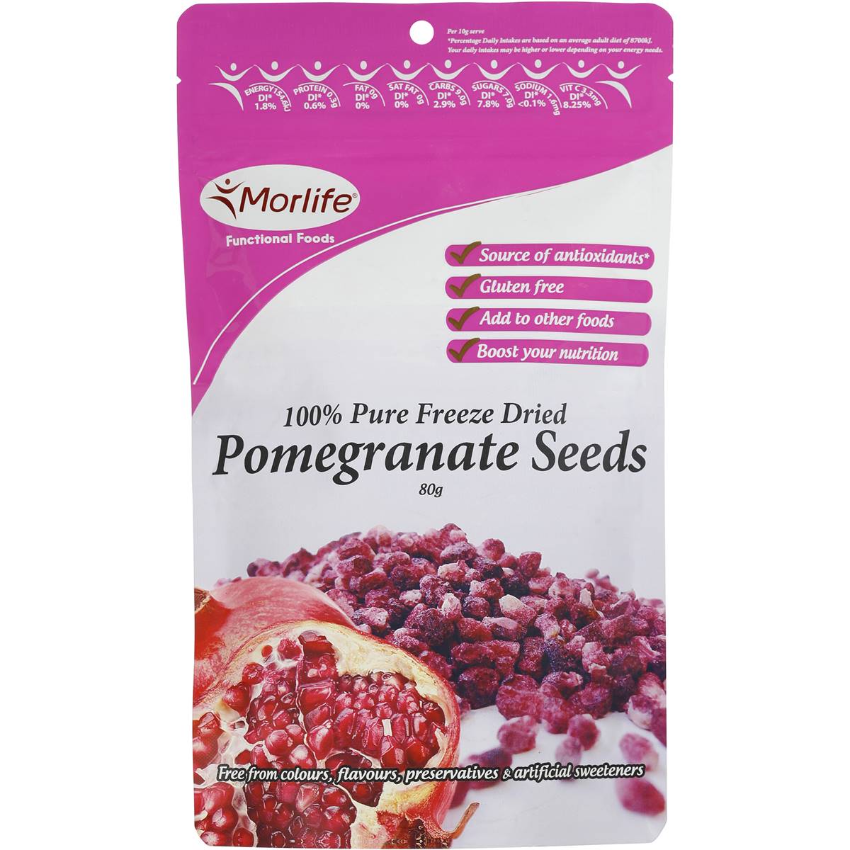 Morlife Pomegranate Seeds 80g Woolworths