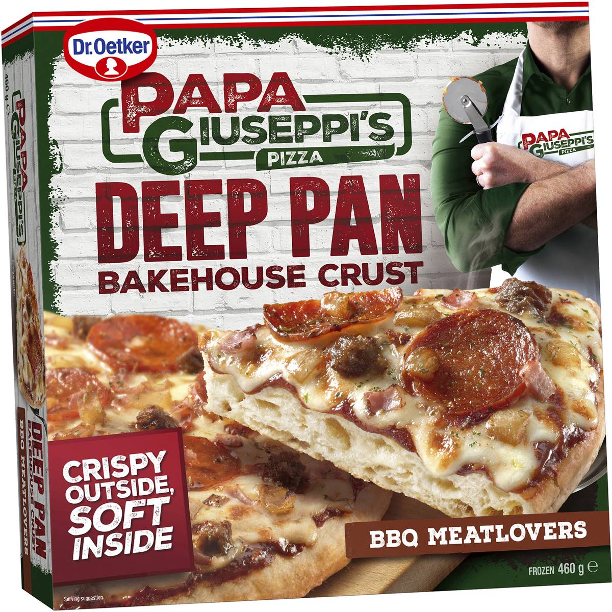 Papa Giuseppi's Deep Pan Bakehouse Crust Bbq Meatlovers 460g Woolworths