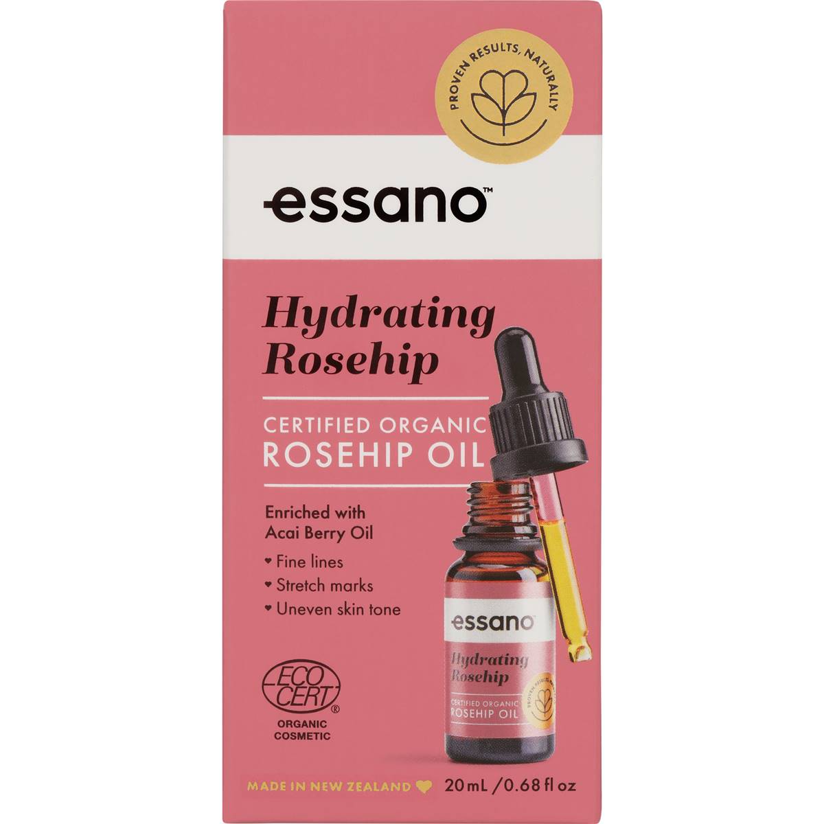 Essano Rosehip Oil Certified Organic 20ml Woolworths