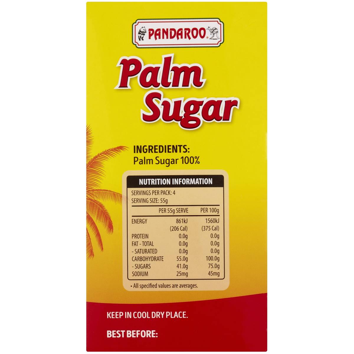 Pandaroo Thai Palm Sugar 220g Woolworths