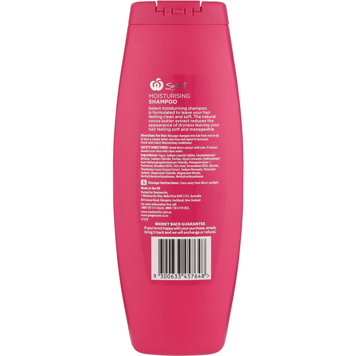 Woolworths Select Family Moisturising Shampoo 400ml | Woolworths