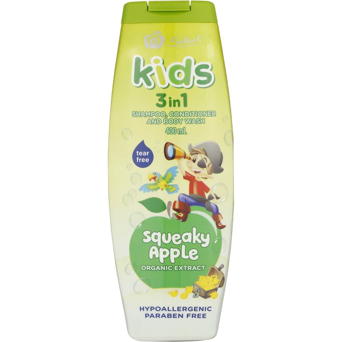 Woolworths Select Kids 3 In 1 Apple Shampoo Conditioner & Body Wash 99lt Woolworths